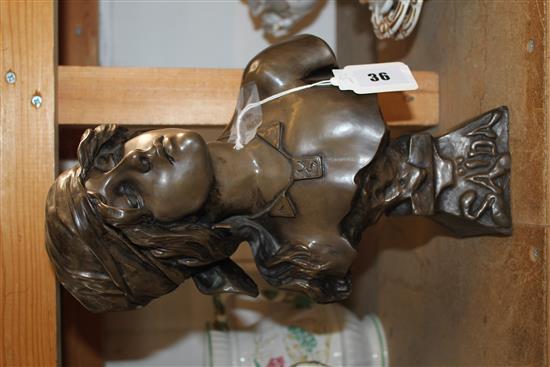 Art Nouveau bust, E Villani